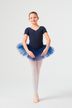 Short-sleeved Ballet tutu "Nele" with rhinestone appliqué, navy blue 3