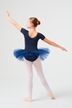 Short-sleeved Ballet tutu "Nele" with rhinestone appliqué, navy blue 4