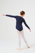 Ballet Long-sleeved top "Mia" with twist, navy blue 4