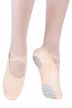Ballettschläppchen "Mika" mit Baumwoll-Stretcheinsatz und geteilter Ledersohle 2