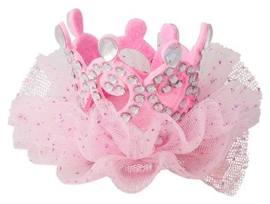 Rosa dekorative Krone mit Strasssteinen