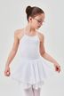 Ballet skirt "Elli" with elasticated waistband, two layers of chiffon, white 1