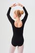 Long-sleeved ballet leotard "Lilly", black 2