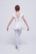 ballet leotard "Anita" with organza skirt, white 3