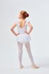 Straps ballet leotard "Mali" with chiffon skirt, white 4