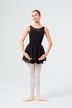 Ballet skirt "Elli" with elasticated waistband, two layers of chiffon, black 3