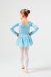 Long-sleeved ballet leotard "Anna" with chiffon skirt, light blue 4