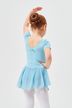 Kurzarm Ballett Trikot "Betty" mit Chiffon Rock, hellblau 2