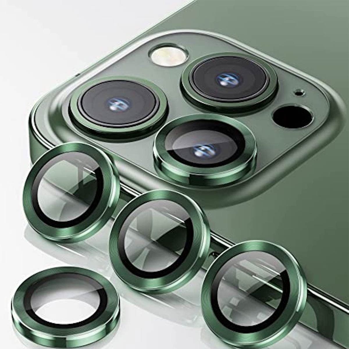 Metal Ring Camera Tempered Glas Film für Apple iPhone 14 Pro Max
