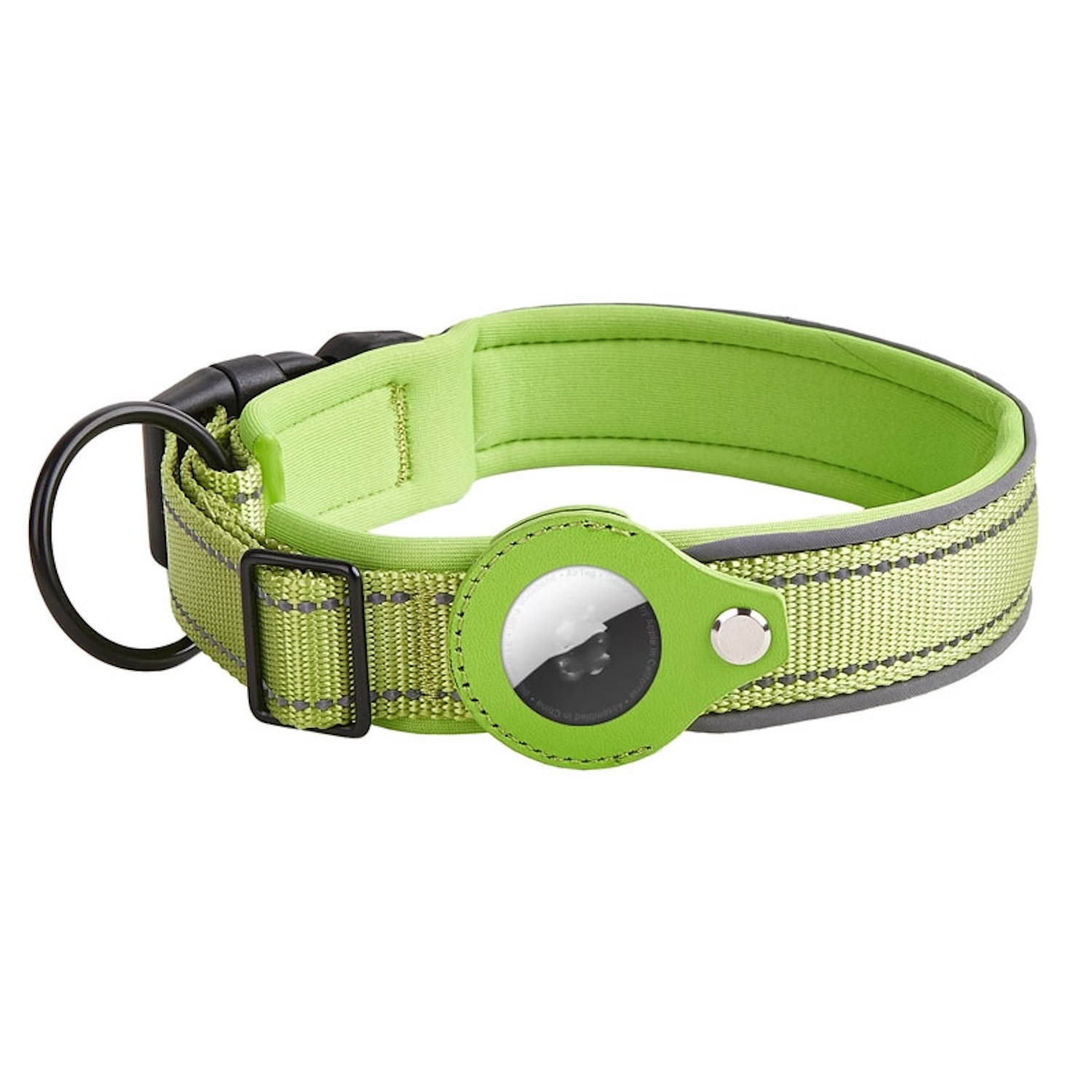 Fr Apple AirTag Nylon Reflektierendes Neopren Hundehalsband Gre S |  Wigento