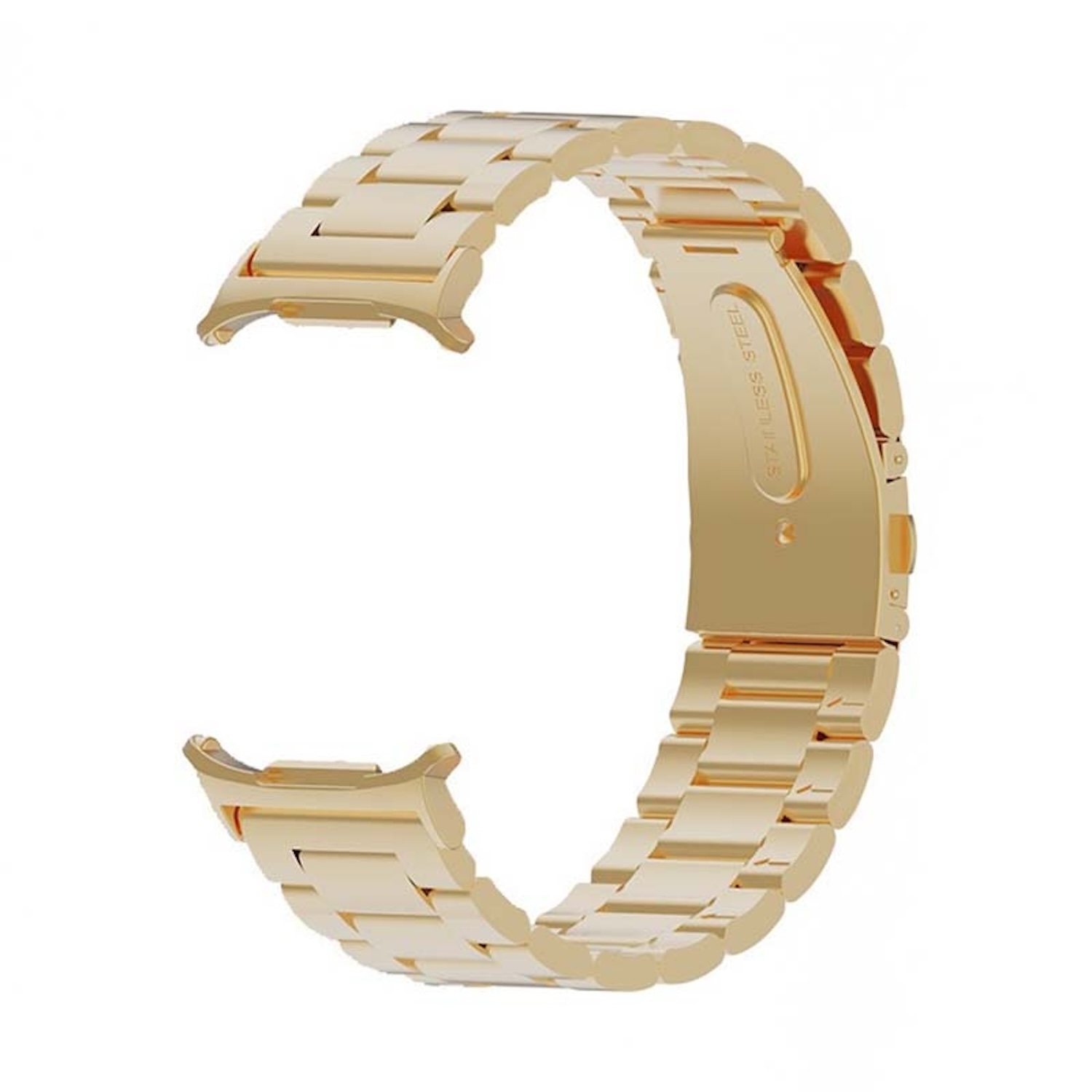 Fur Samsung Galaxy Watch Ultra 47mm Edelstahl Metall Arm Band Gold Wigento