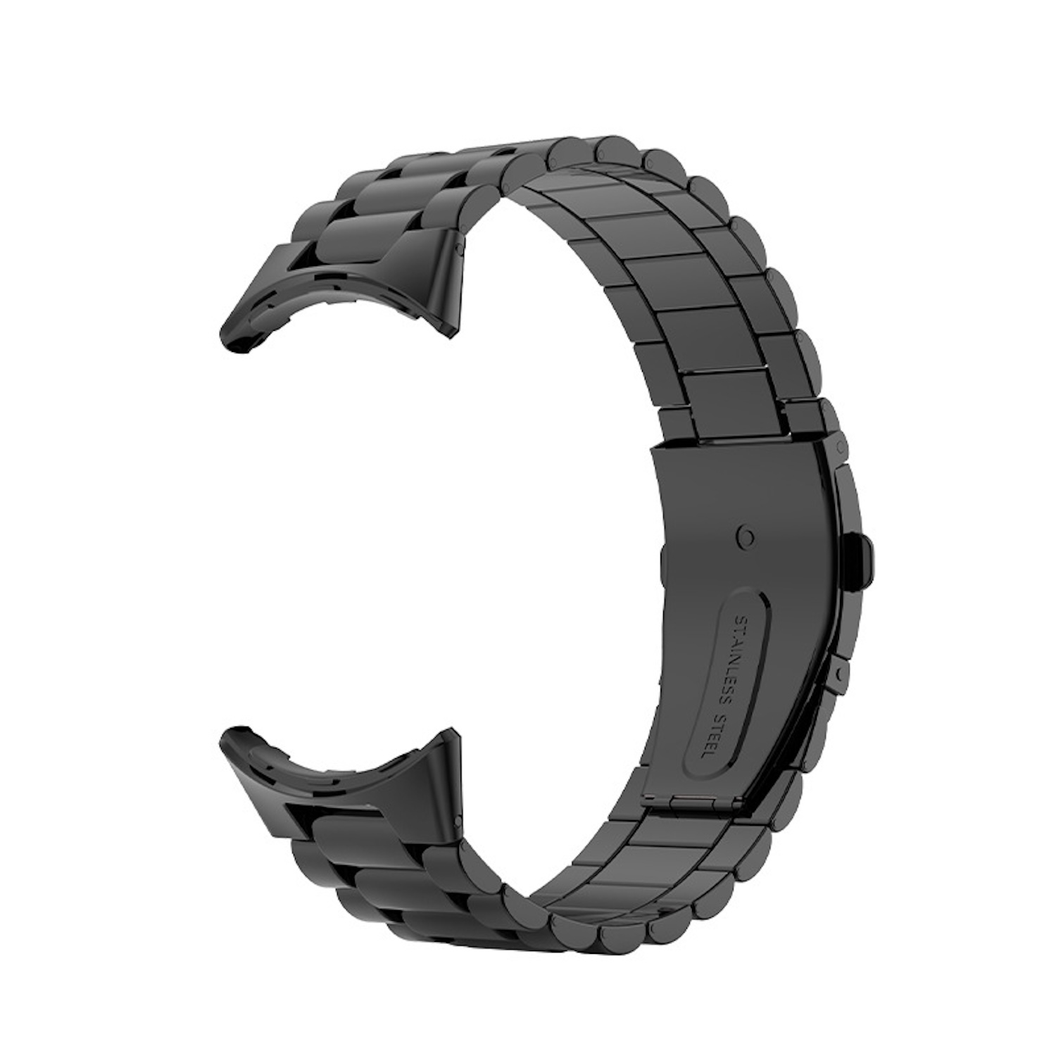 Für Google Pixel Watch 45mm Three Bead Edelstahl Arm Band