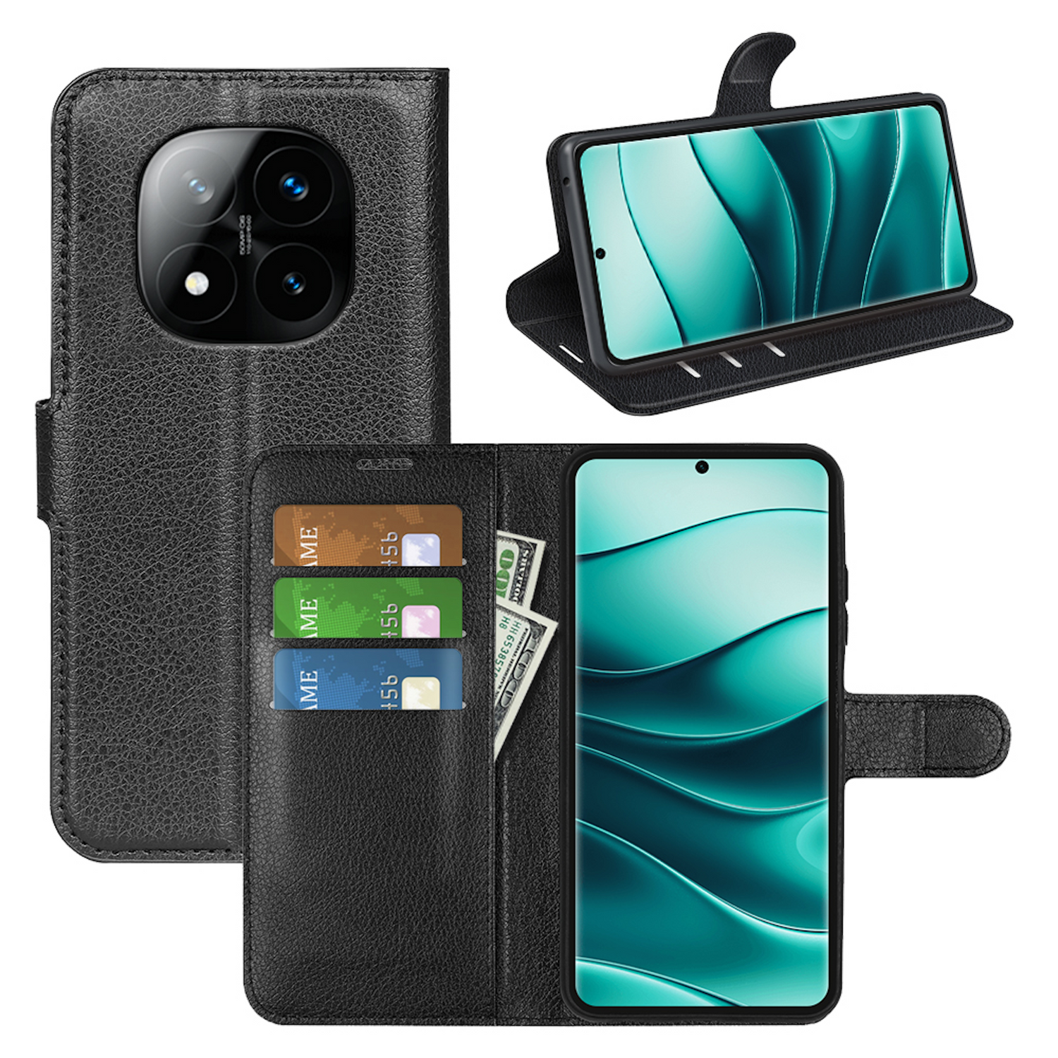 Handy-Tasche Für Xiaomi Redmi Note 14 5G/Pro/Pro P Produktbild-Vorschau 5