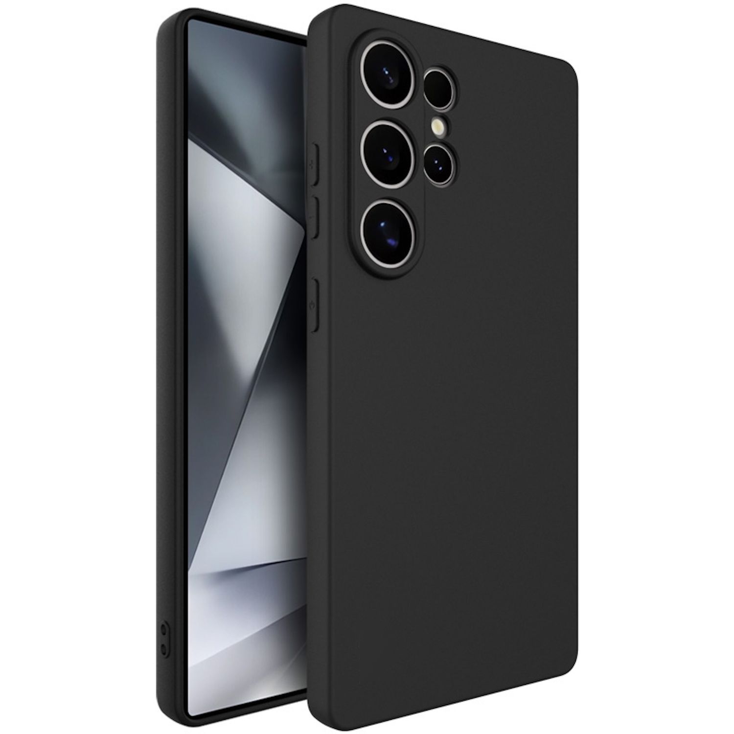 Fr Samsung Galaxy S25 Ultra Silikon TPU Schutz Hlle dnn Schwarz | Wigento