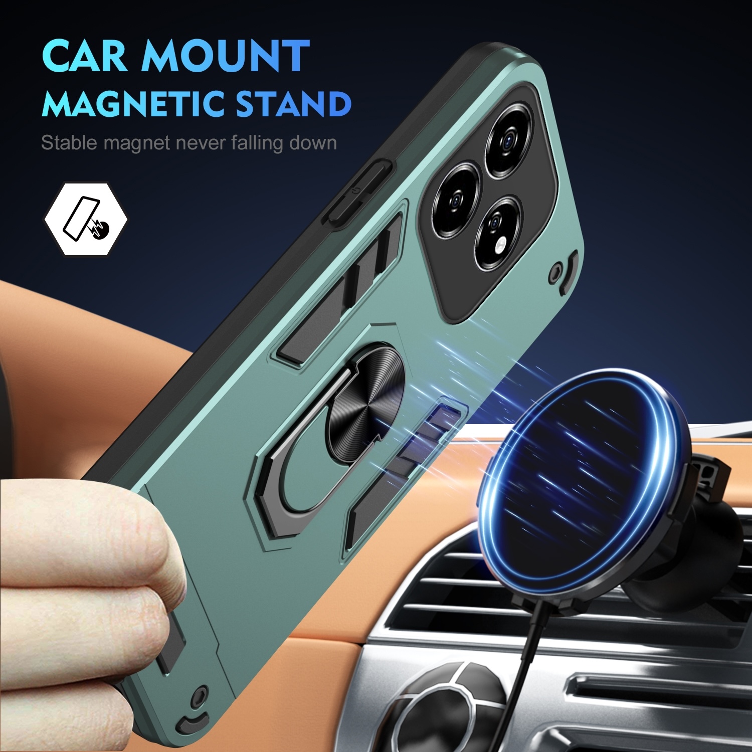 silikon handyhlle samsung Silikon Handyhlle fr Galaxy A56 5G, Bizon Soft Case, Blau