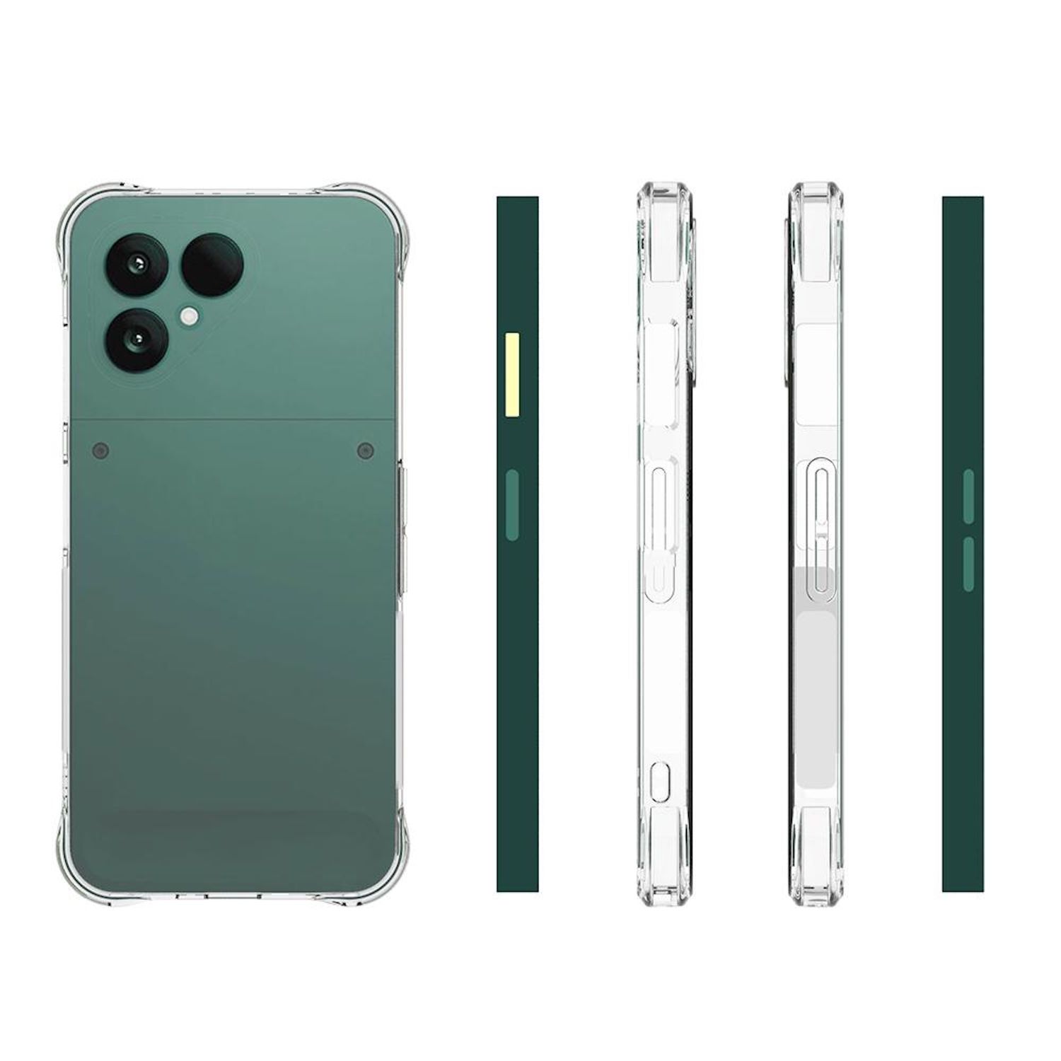 Ivoler Klar Silikon Hülle Für Oneplus 6T Mit Stoßfest Schutzecken, Dünne Weiche Transparent Schutzhülle Flexible TPU Durchsichtige Handyhülle Kratzfest Case Cover