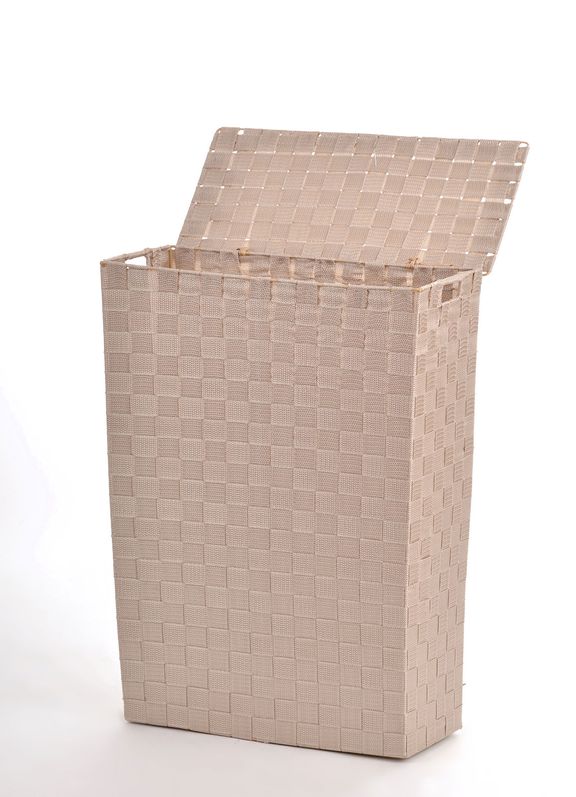 NISCHENWÄSCHEKORB Wäschekorb Stoff geflochten Wäschesammler Korb
