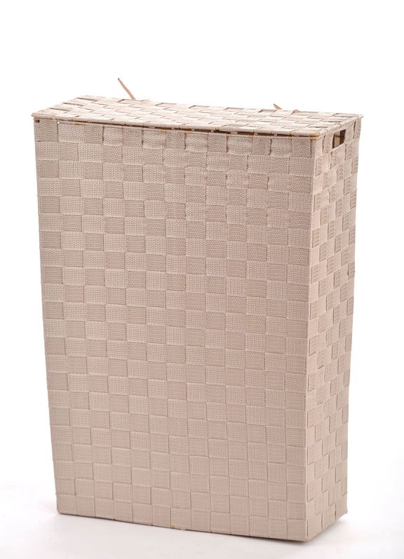 NISCHENWÄSCHEKORB Wäschekorb Stoff geflochten Wäschesammler Korb