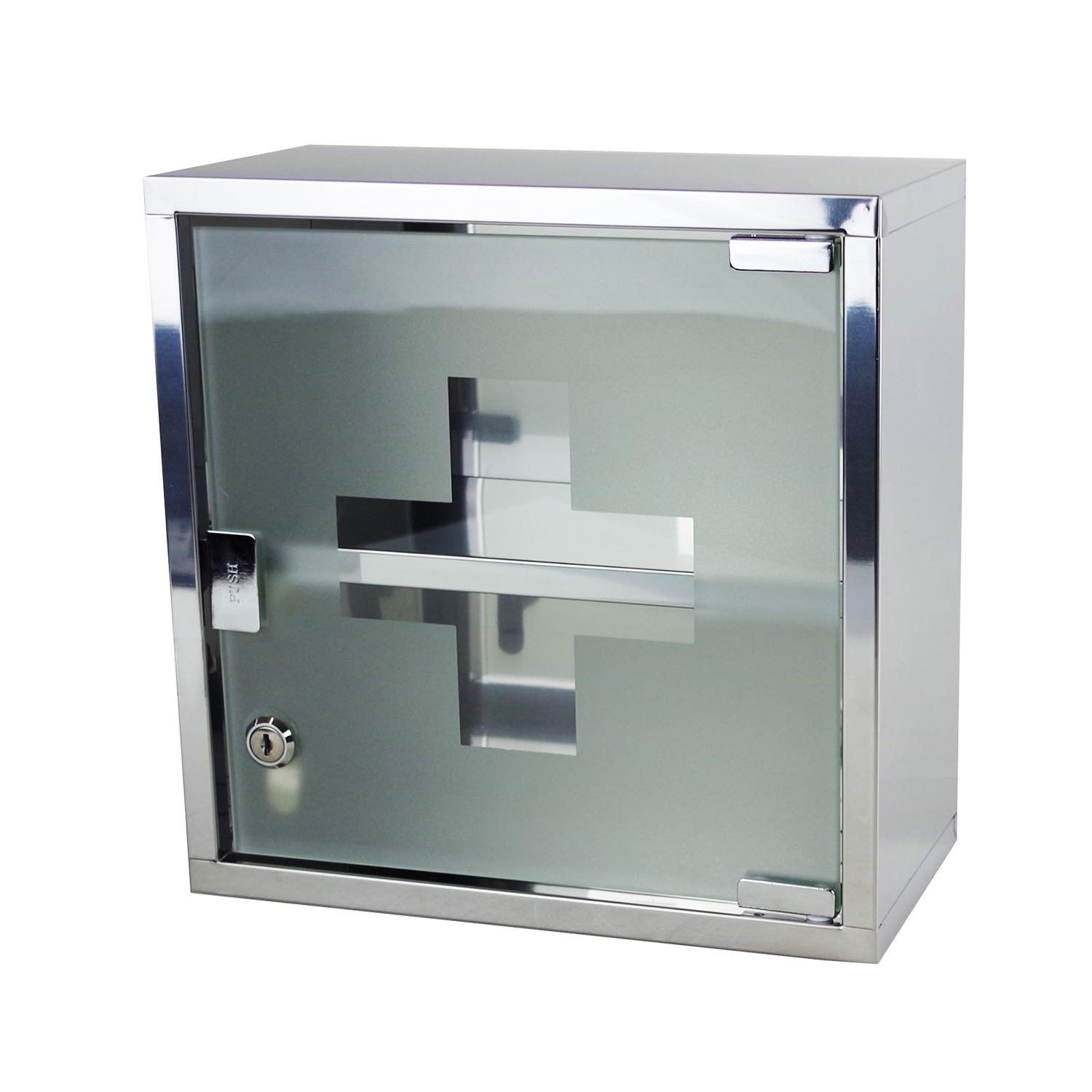 Medizinschrank Edelstahl Hausapotheke 30 x 30 x 15 cm Hochglanz