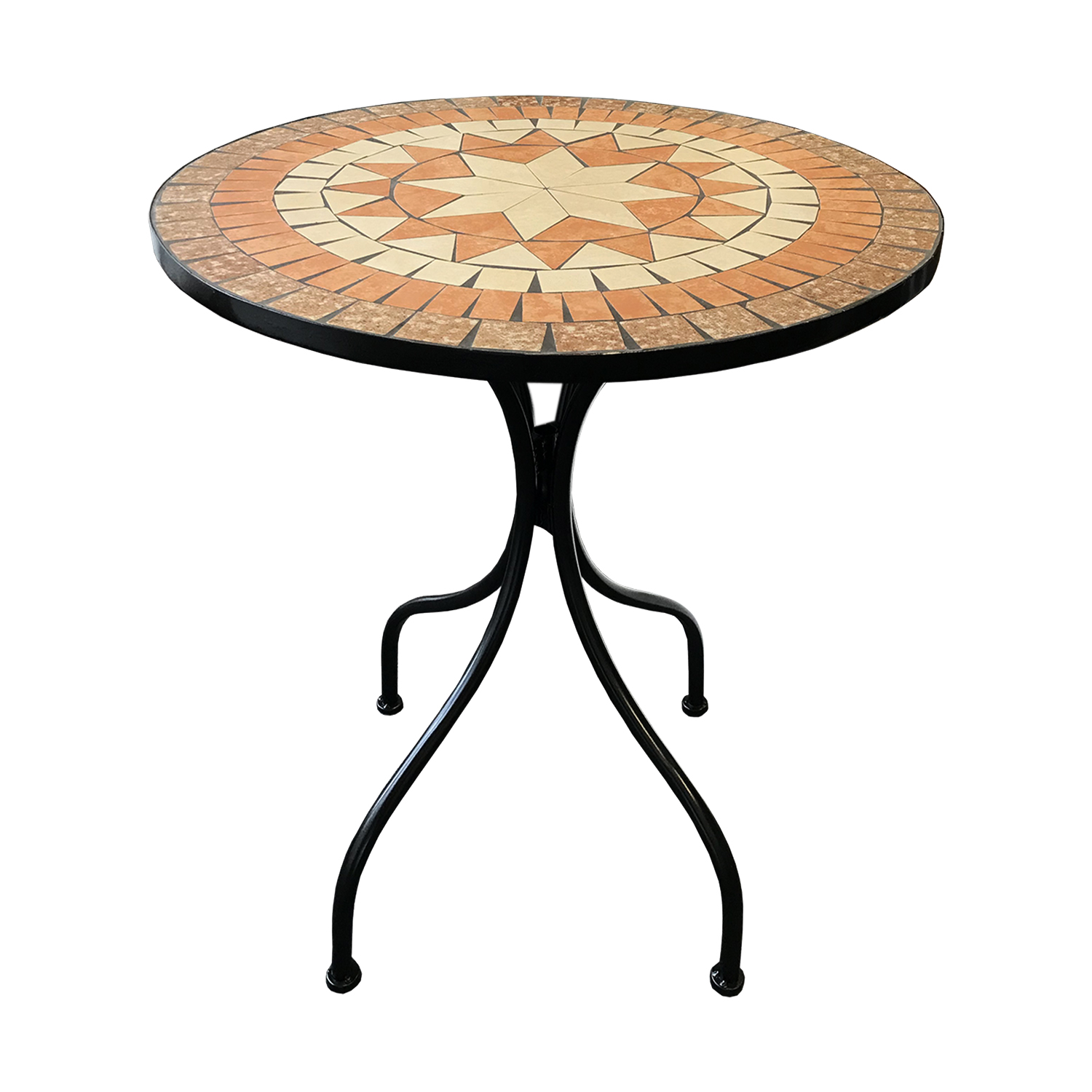 Dekoratives 5-Tlg. Mosaik Set Sitzgarnitur Sitzgruppe Gartentisch