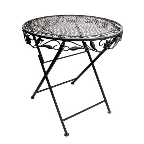 Bistroset aus Eisen Terrassenset 1 x Tisch + 2 Stühle Antik Design