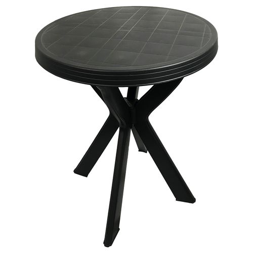 INDA-Exclusiv Bistrotisch Rund 70x72cm - Wetterfester Gartentisch Aus Kunststoff