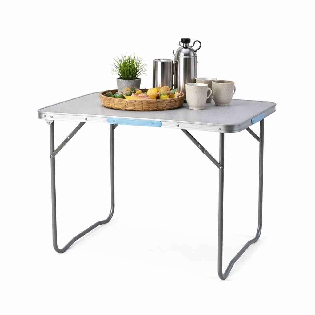 Campingtisch Klapptisch Outdoor klappbar Tragegriff Alu L70xB50xH59cm |  mojawode - Livestyle und Wohndekoration