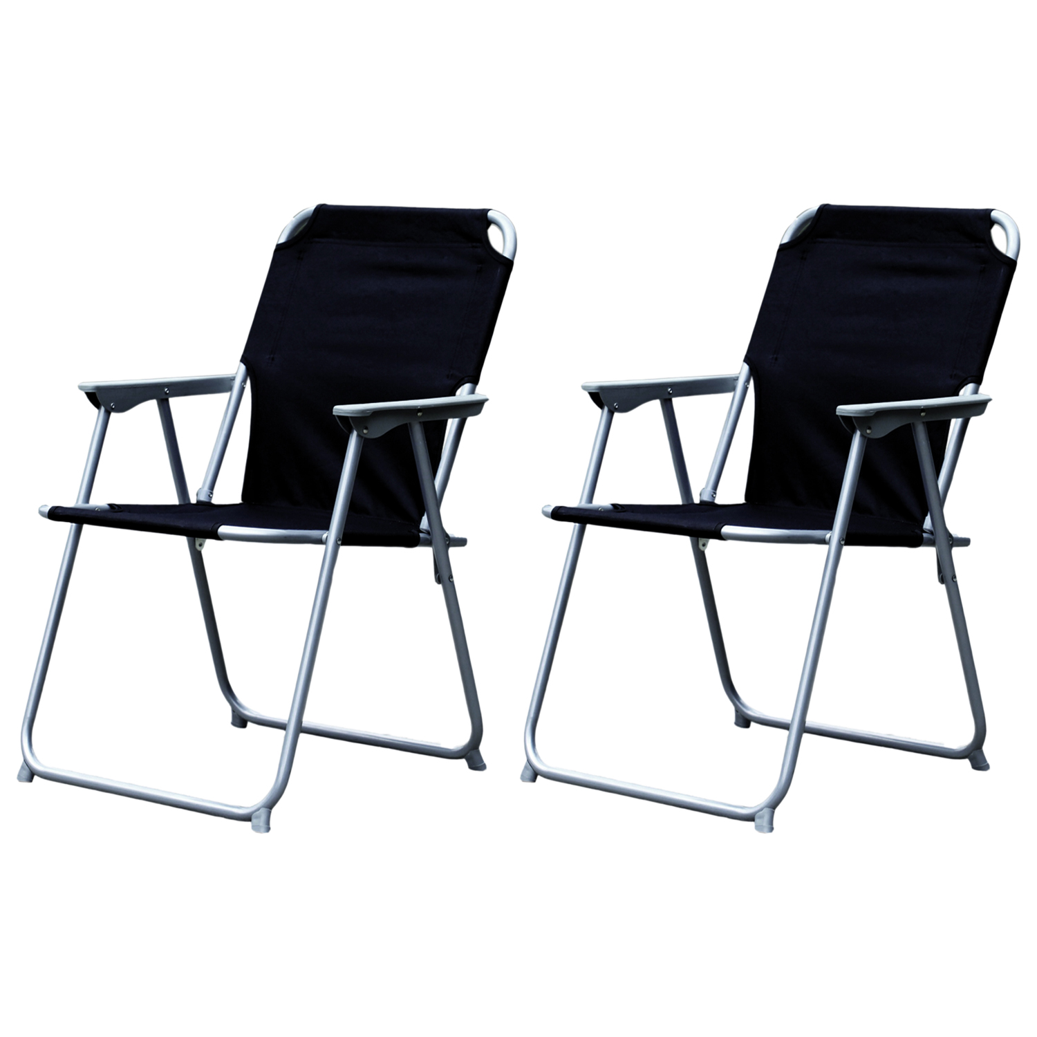 Piccolo Klappstuhl schwarz klappbar nur 4cm Campingstuhl Anglerstuhl Faltstuhl