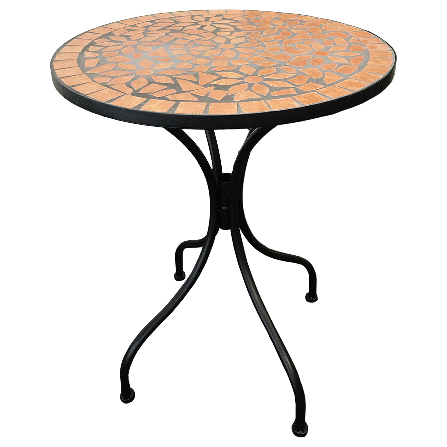 Mediterane Mosaik Garnitur 5-teilig Sitzgruppe Gartentisch Stühle Bistrotisch