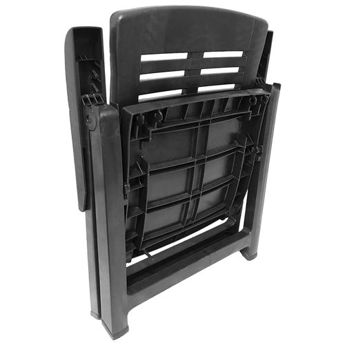 2 Stück Klappsessel Klappstuhl Positionsstuhl in 5-Pos. Kunststoff