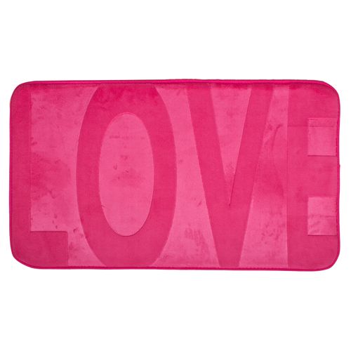 Badteppich Badvorleger rutschhemmend Badematte Duschvorleger Pink