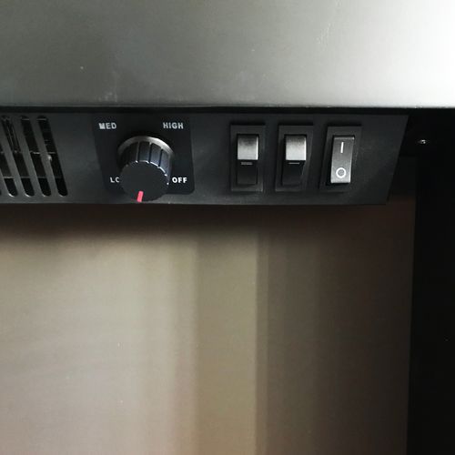 Luxus LED Elektrokamin + Kaminumrandung + Heizung 2000W + Gratis