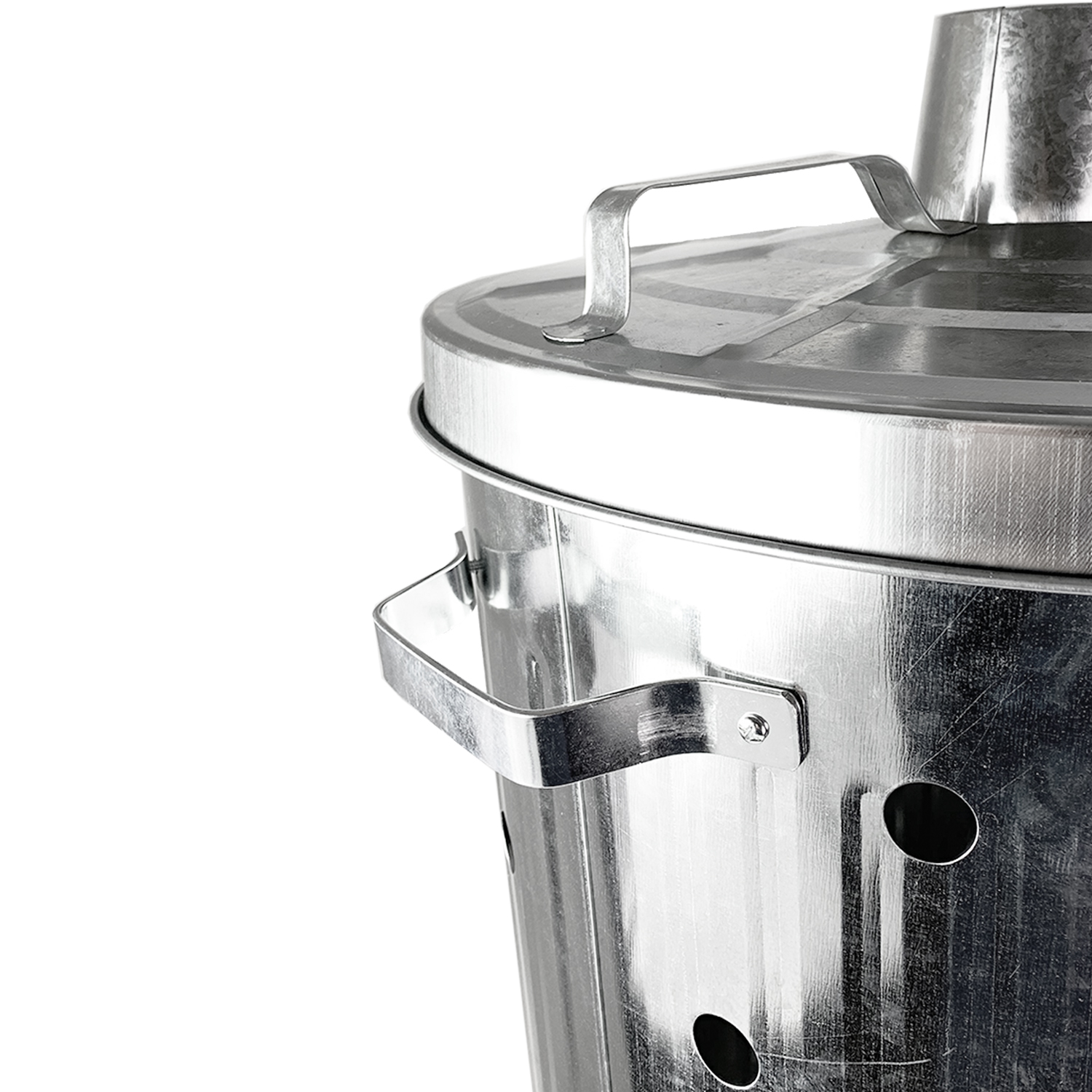 Feuertonne 75 Liter verzinkt Feuerfass Verbrennungstonne Gartentonne