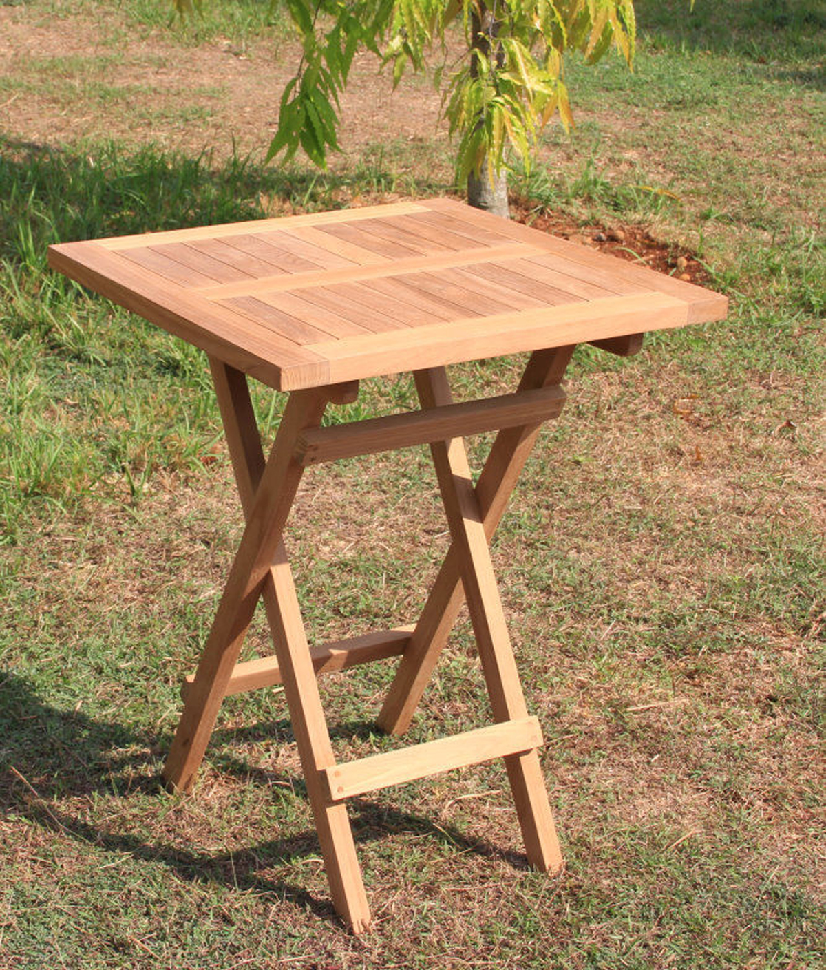 Massiver Gartentisch Teak Tisch Teaktisch Klapptisch klappbar 80x80 cm
