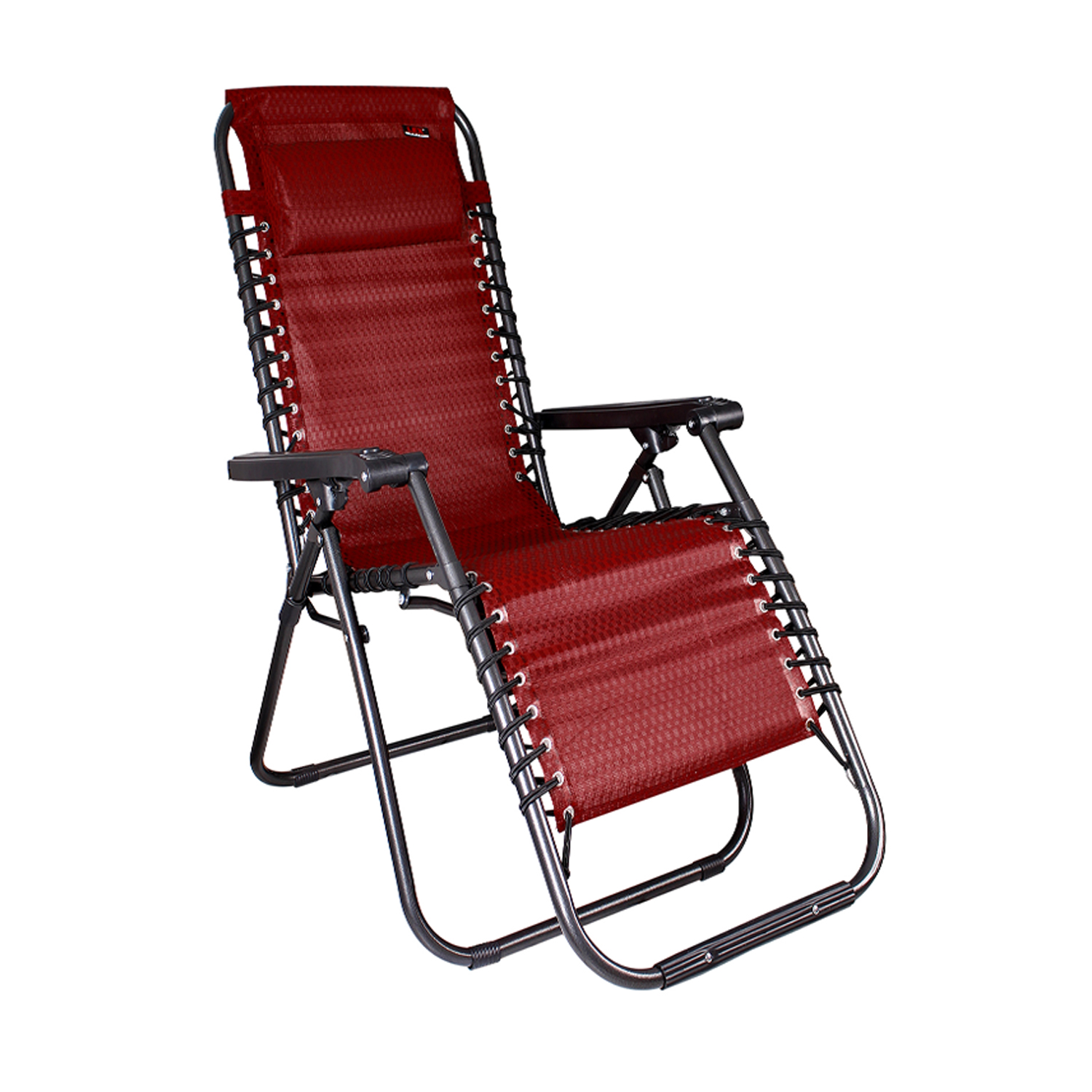 Garten Relaxstuhl rot Comfort Relaxsessel Liegestuhl