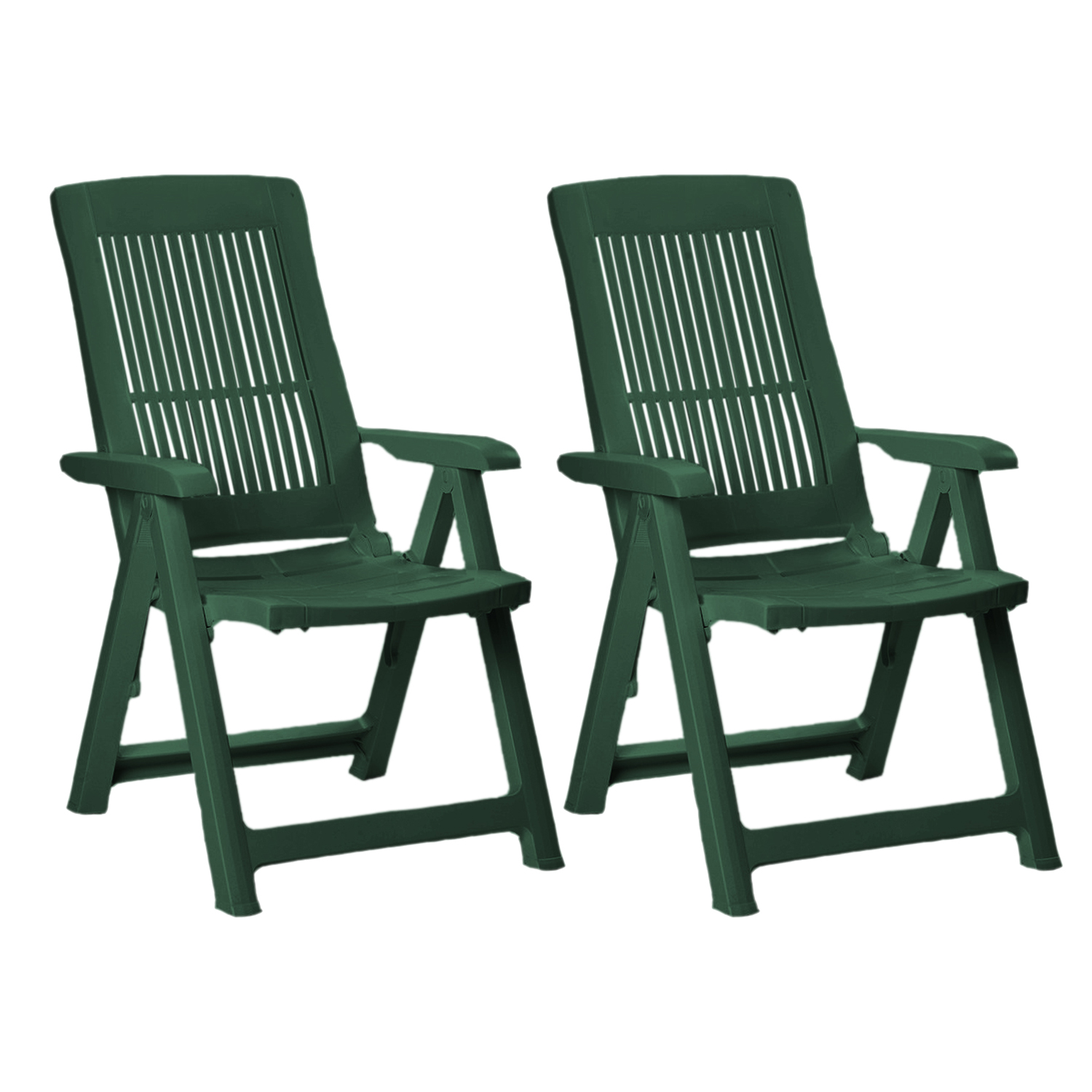 2 Stk. Klappsessel Klappstuhl Positionsstuhl 5-Pos. verstellbar