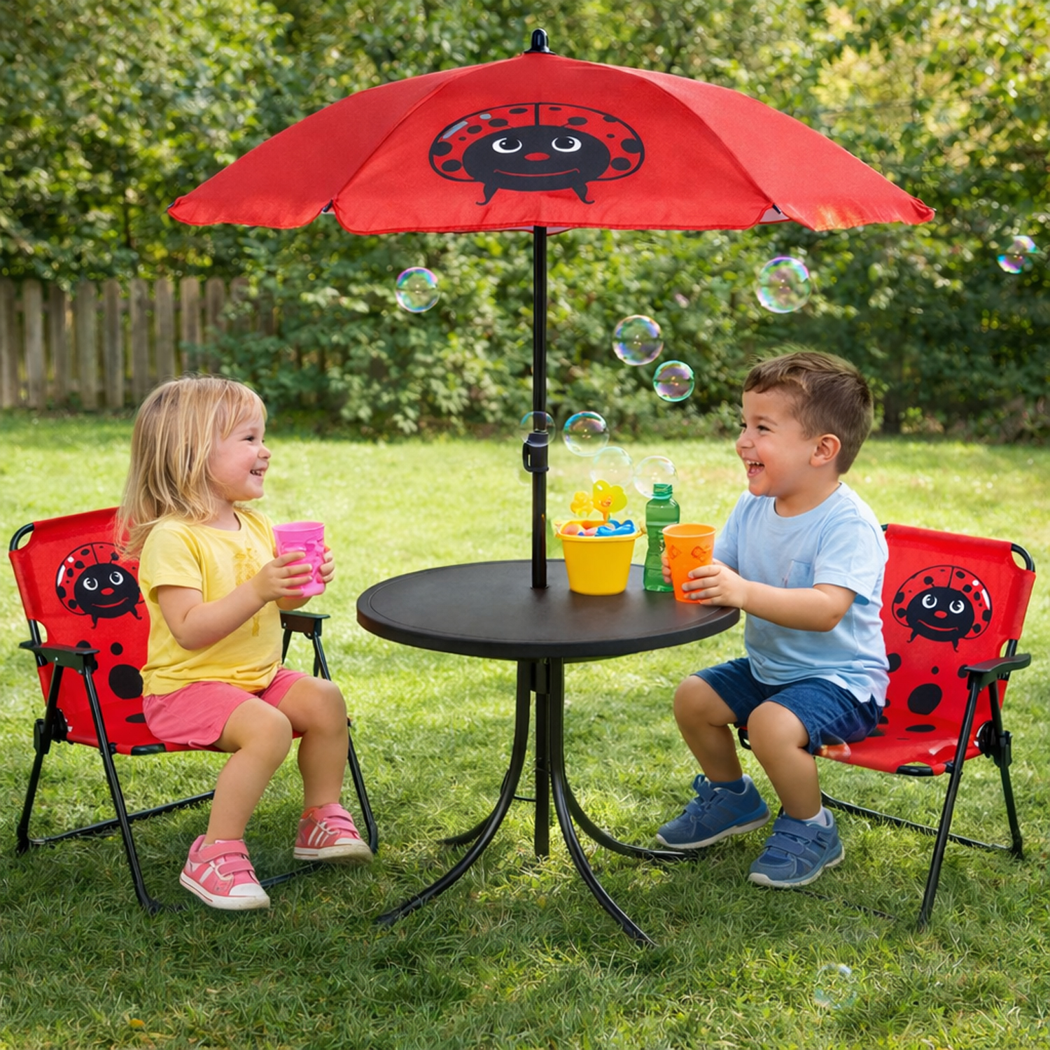 4tlg Kinder Campingmbel Set Outdoor Campingstuhl Tisch Sonnenschirm |  mojawode - Livestyle und Wohndekoration