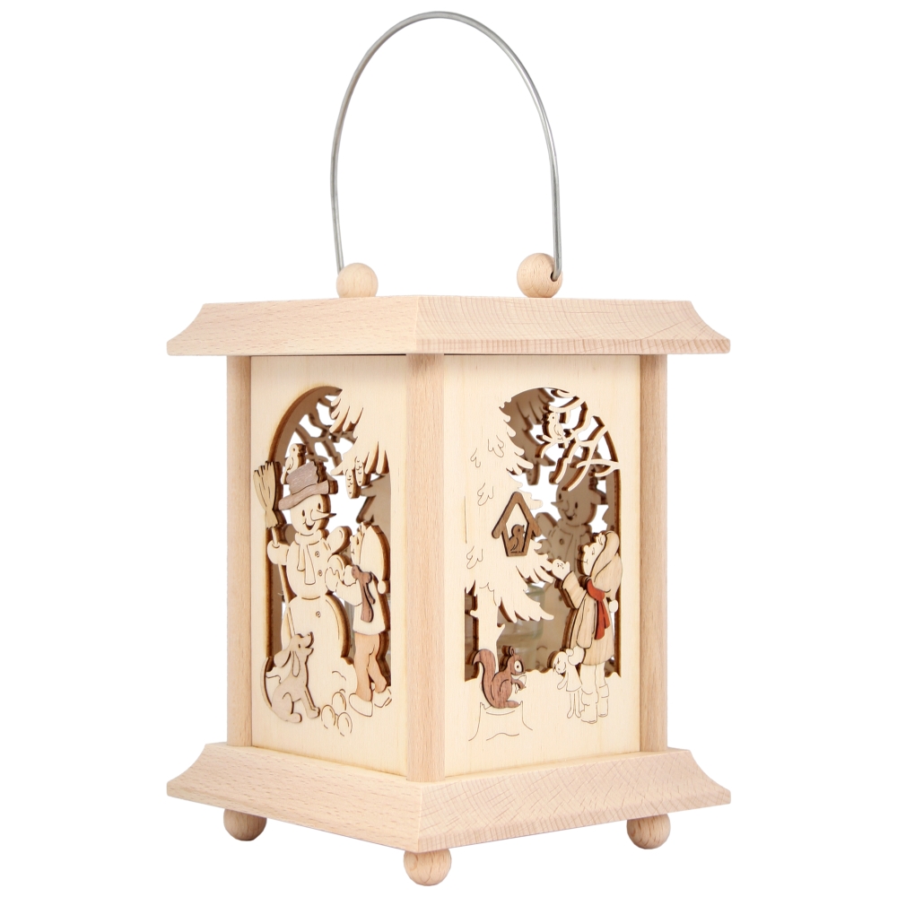 Kuhnert Tischlaterne, Teelichthalter, Laterne aus Holz - Made in