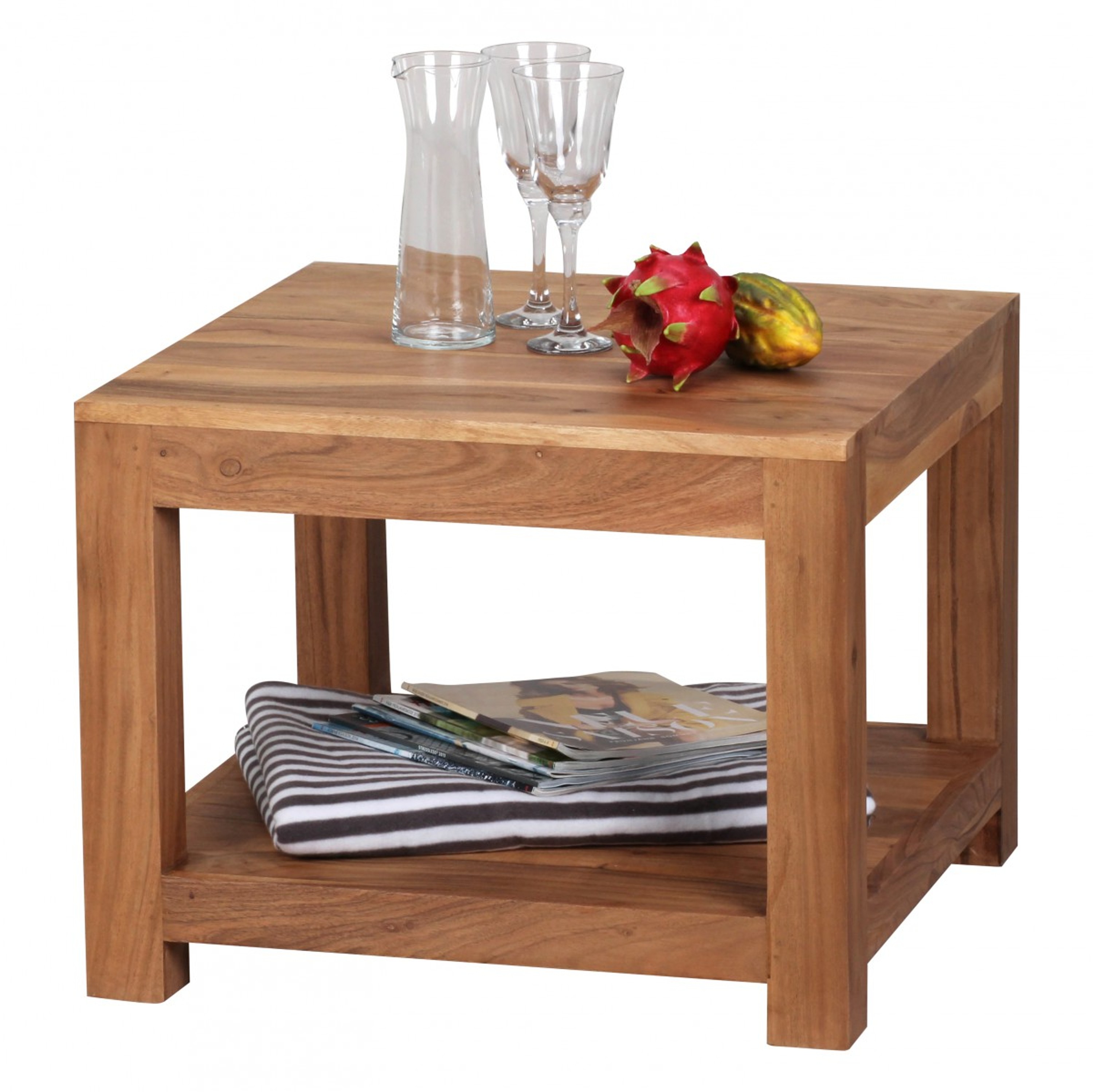 Couchtisch MUMBAI Massiv-Holz Akazie 60 x 60 cm Wohnzimmer-Tisch ... Couchtisch MUMBAI Massiv-Holz Akazie 60 x 60 cm Wohnzimmer-Tisch ...