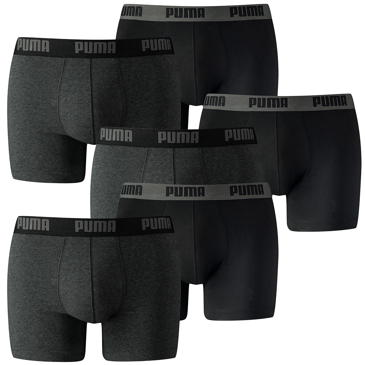 Lot de 6 boxers Puma boxers hommes hommes caleçons pant officiel sous vêtement