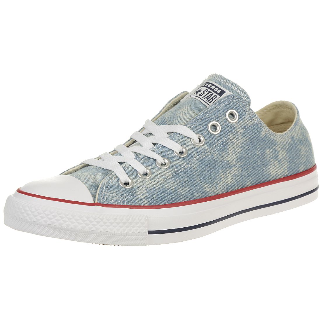 Converse CTAS OX Chuck Schuhe Textil Sneaker Denim Blau ...