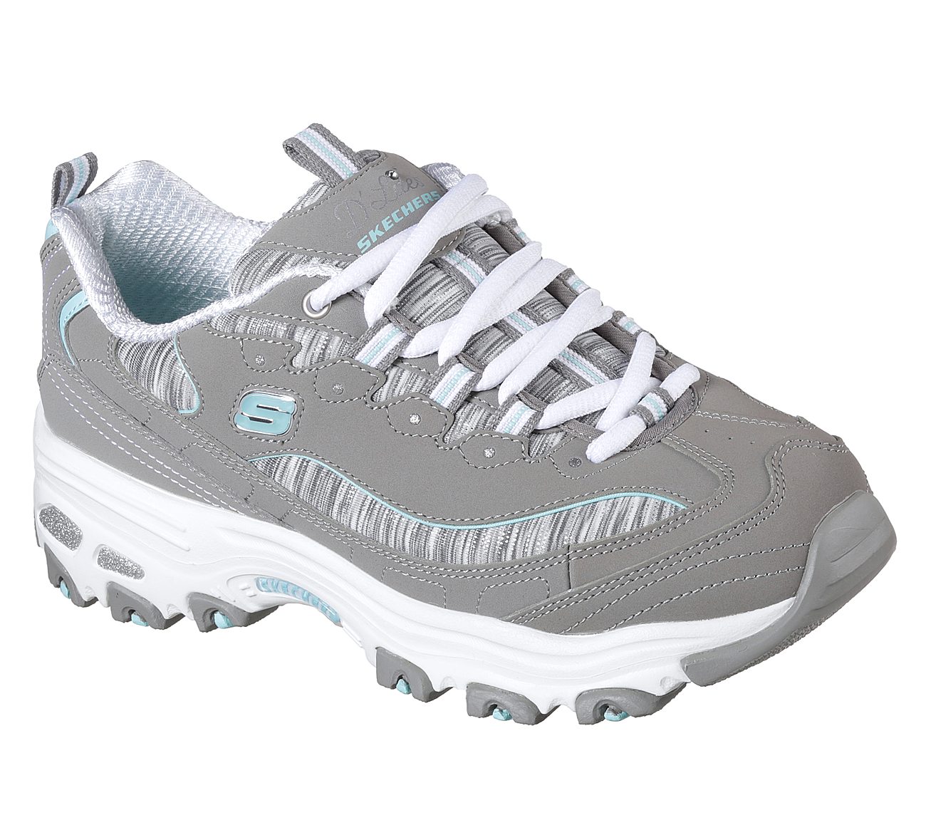 Skechers Sport Womens D'LITES INTERLUDE Sneakers Damen Schuhe Grau