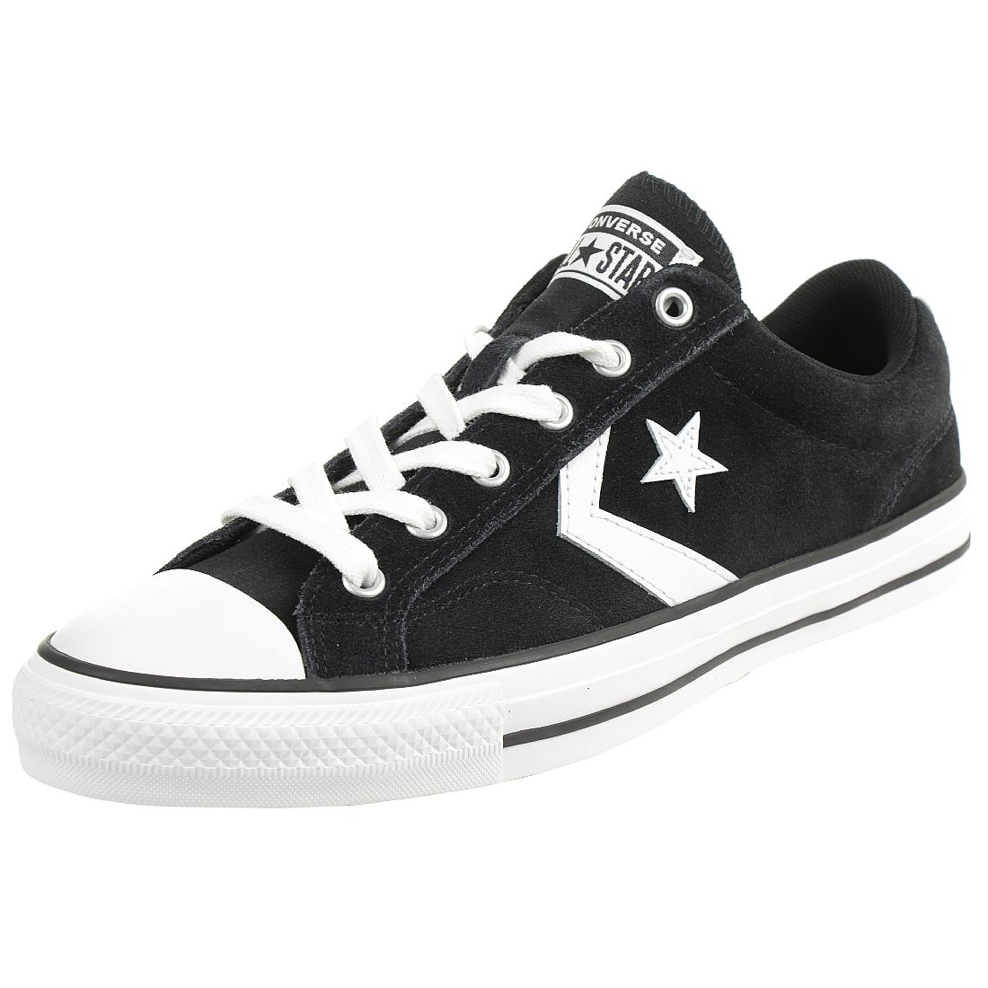 Converse STAR PLAYER OX Schuhe Sneaker Wildleder Schwarz ...