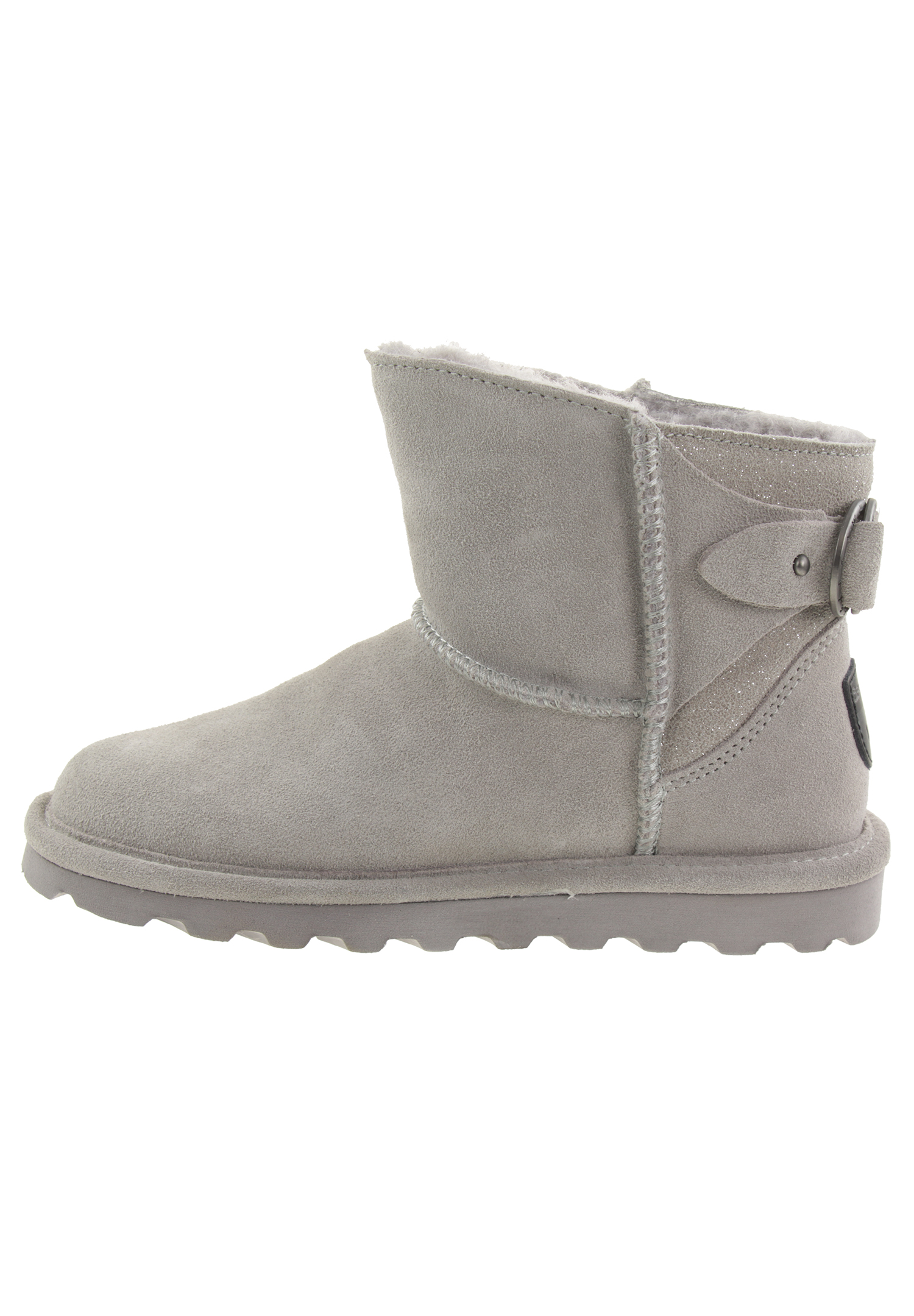 BEARPAW Betty Damen Winterstiefelette Lammfellstiefel Boots 2713W Hellgrau