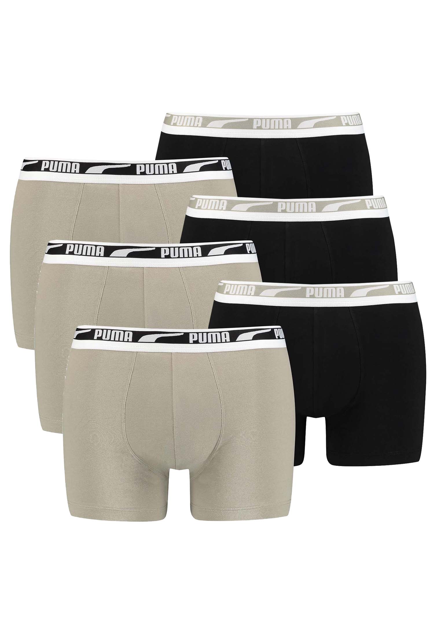 Мужские шорты-боксеры Puma Herren Boxer Unterhose с несколькими логотипами Unterwäsche 6er Pack 