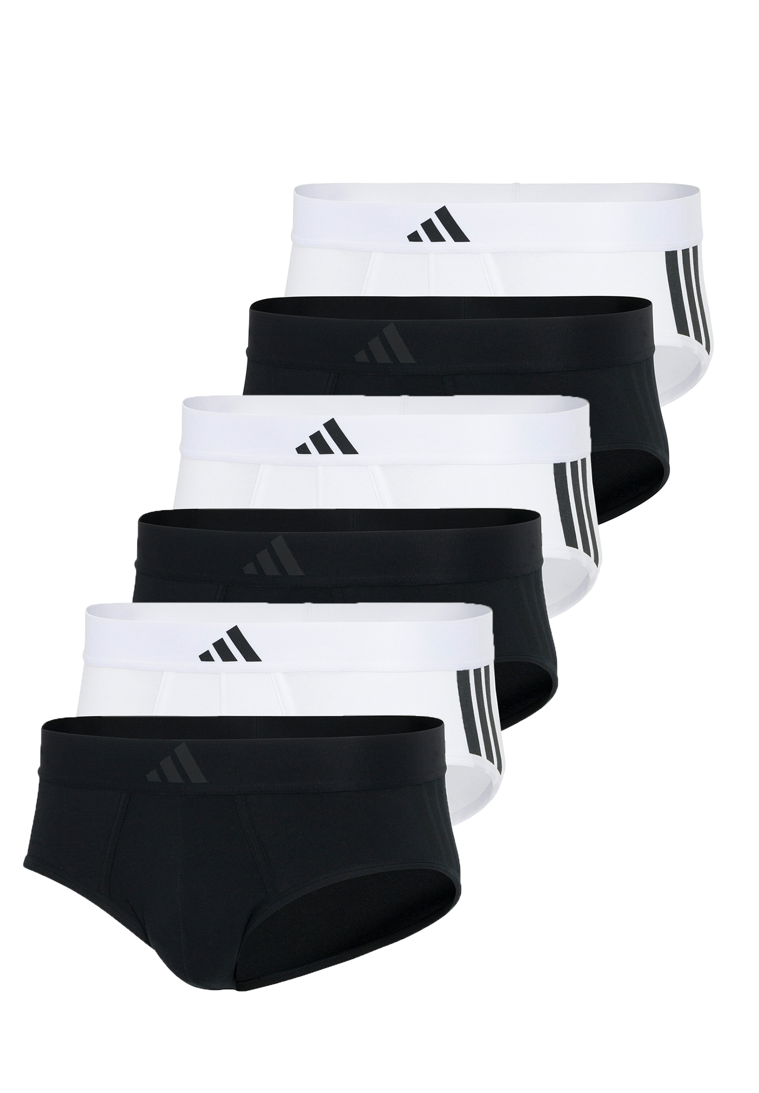 Мужские шорты Adidas Basic Brief Herren Unterhose Slip Unterwäsche 6er Pack