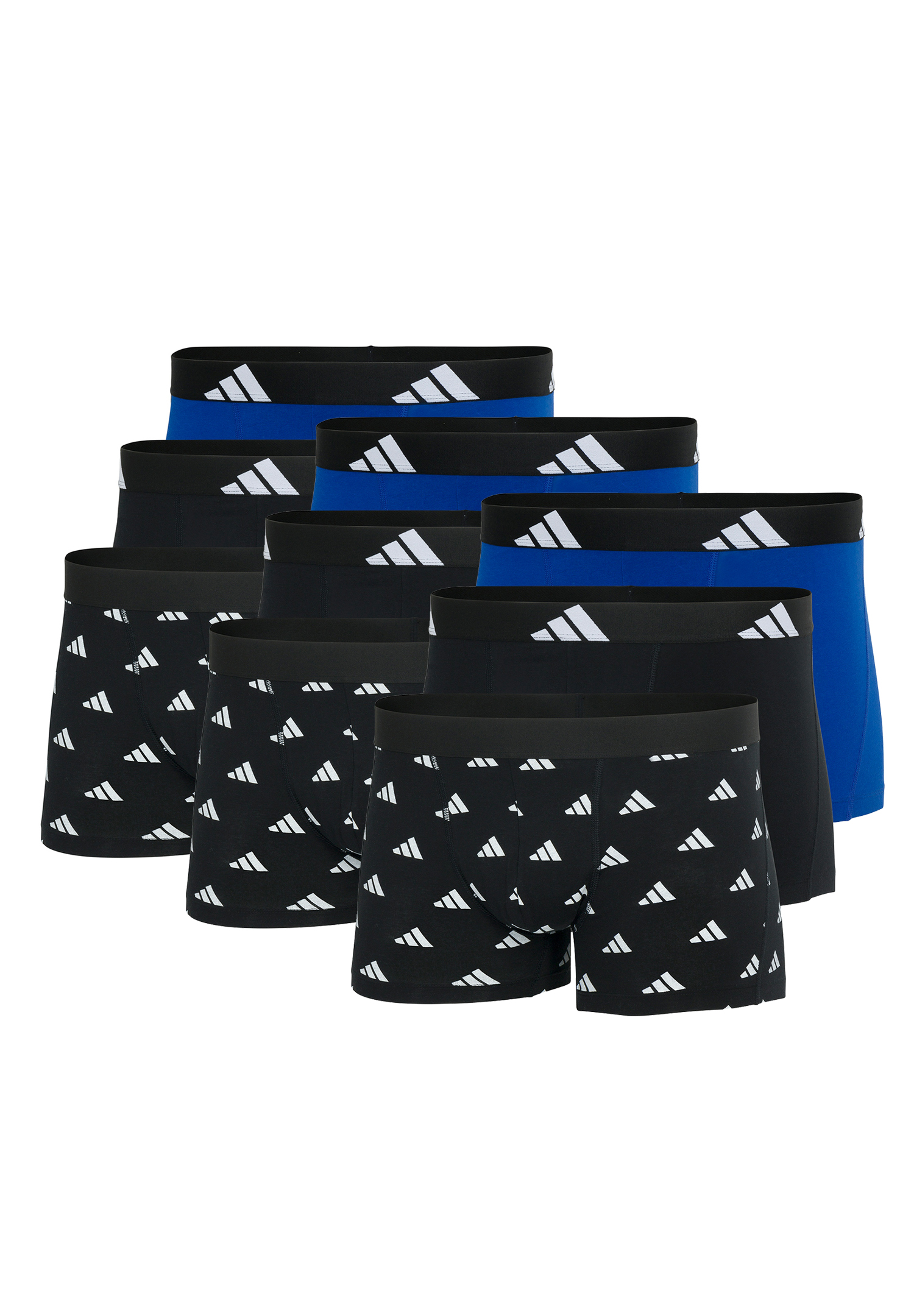 - Adidas Basic Boxer Trunk Herren Unterhose Shorts Unterwsche 9er Pack 18090₽
