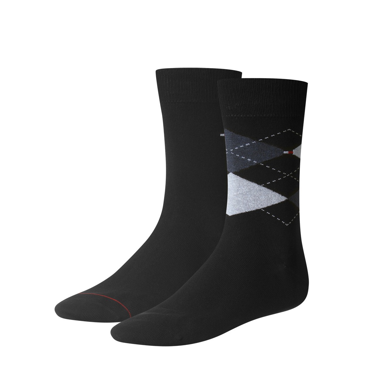 4 Paar TOMMY HILFIGER Herren CHECK Socken Gr. 39 – 46 Business Sneaker Socken L, 322 – dark navy