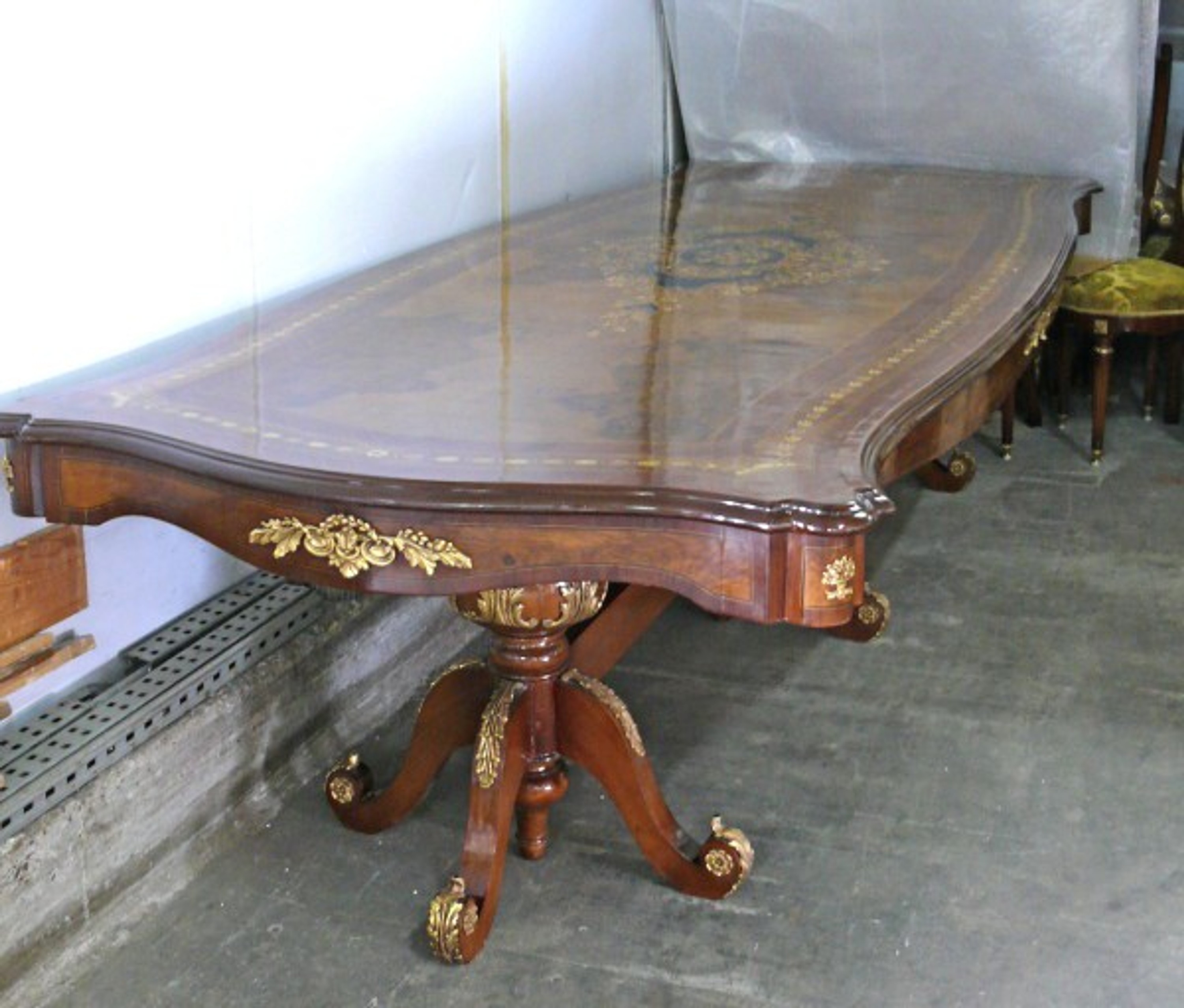 Großer Esstisch Antik - Balkon Gestalten