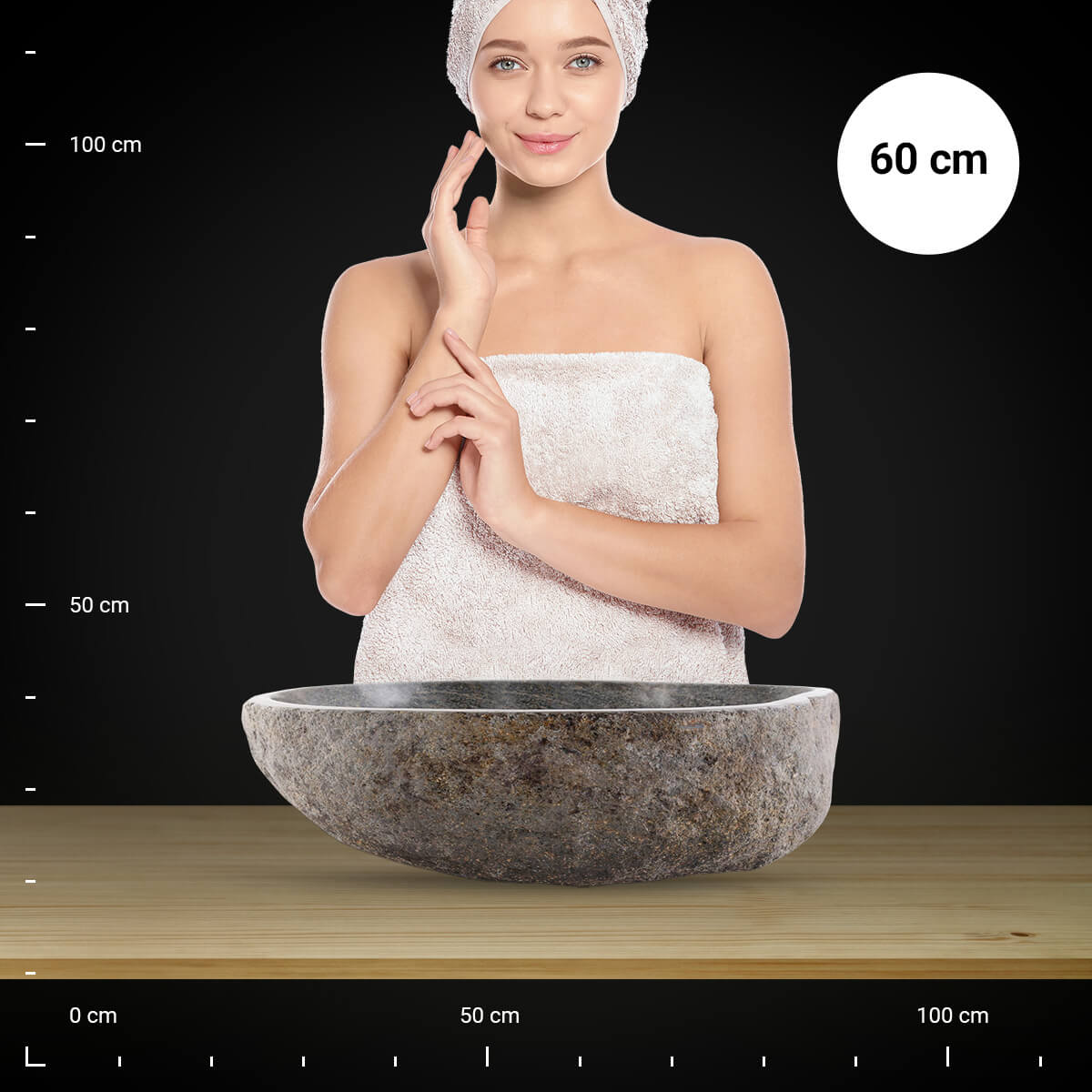 Aufsatzwaschbecken ca. 60 cm